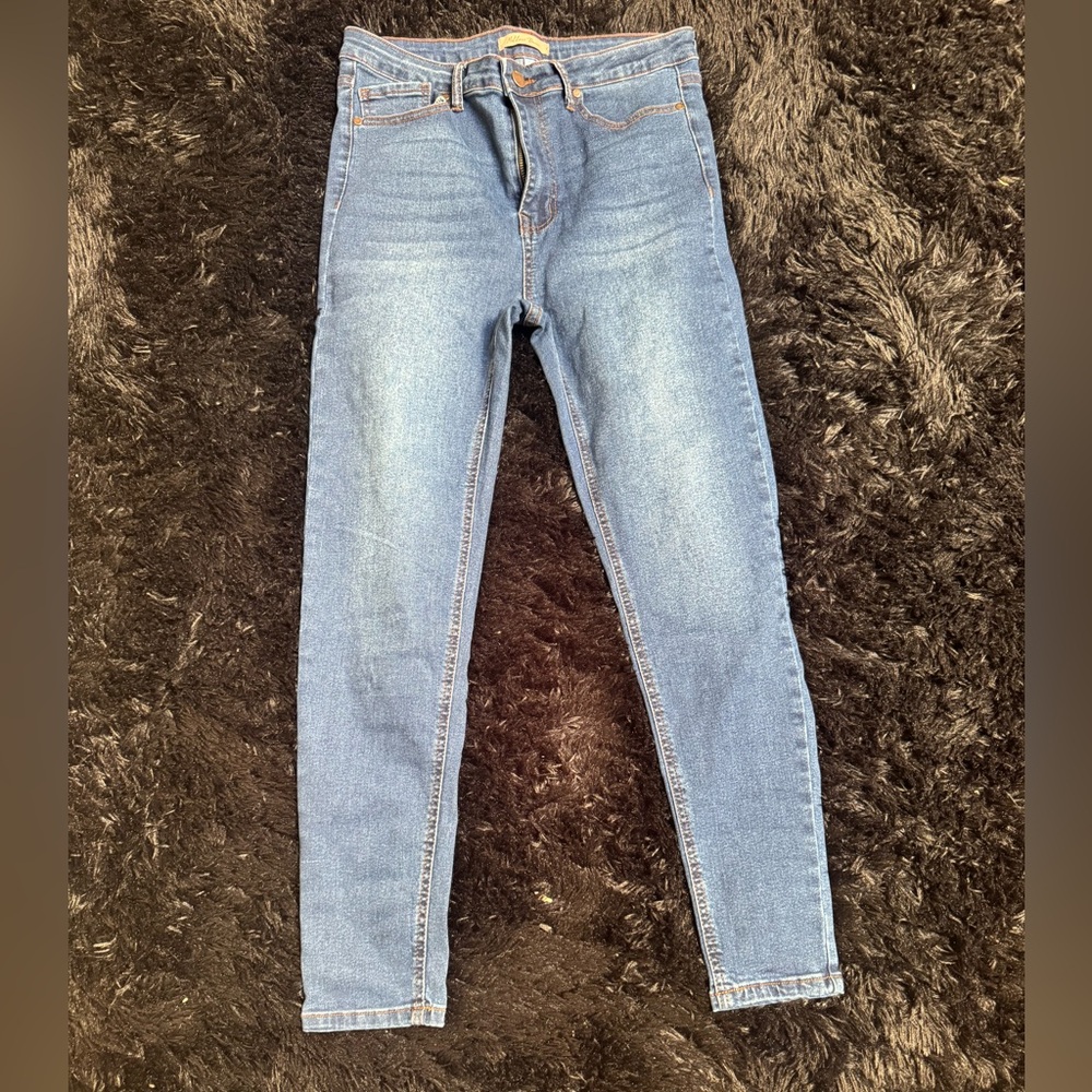 High rise skinny jeans